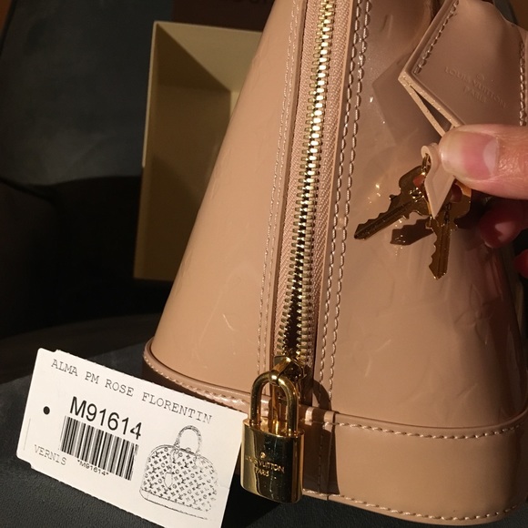 Louis Vuitton ALMA PM ROSE FLORENTIN VERNIS - Picture 3 of 5